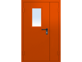 Противопожарная  дверь остекленная ассиметричная